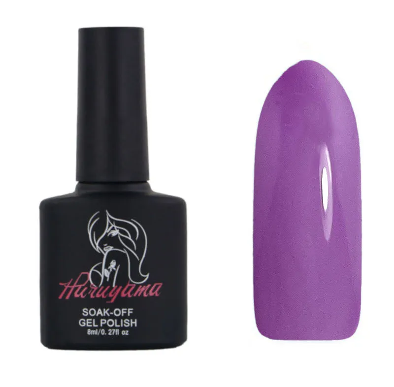 Haruyama Translucent purple glass gel nail polish AE31