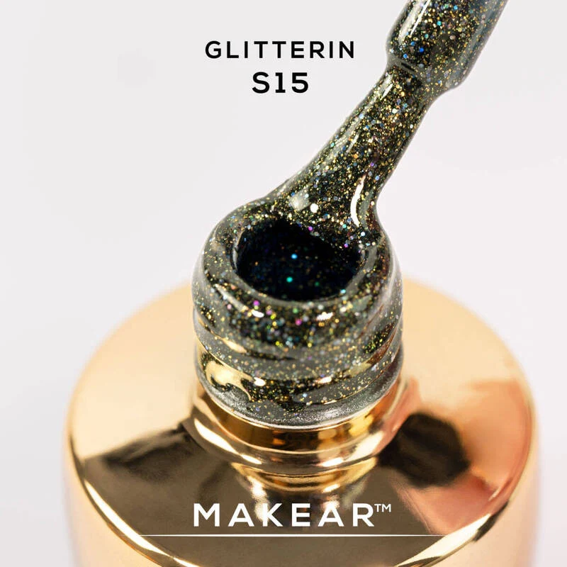 S15 Glitterin - UV Nagellack ohne Hema 8ml MAKEAR