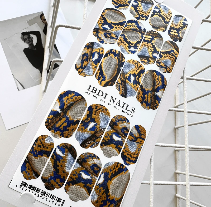 22 ARABESQUE SNAKE - Nail Wraps IBDI Nails