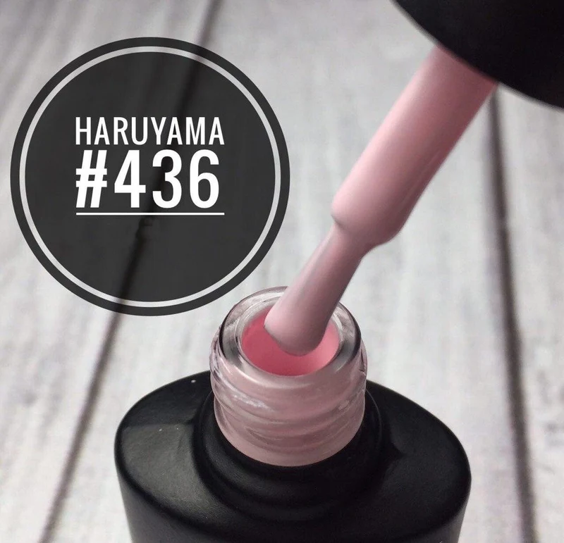 Haruyama Pink gel nail polish 436