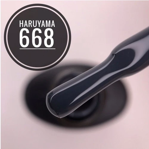 Haruyama Dark Blue gel nail polish 668