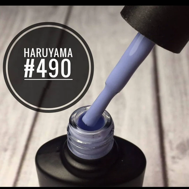 Haruyama Blue gel nail polish 490