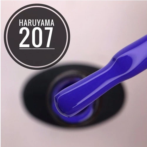 Haruyama Blue gel nail polish 207