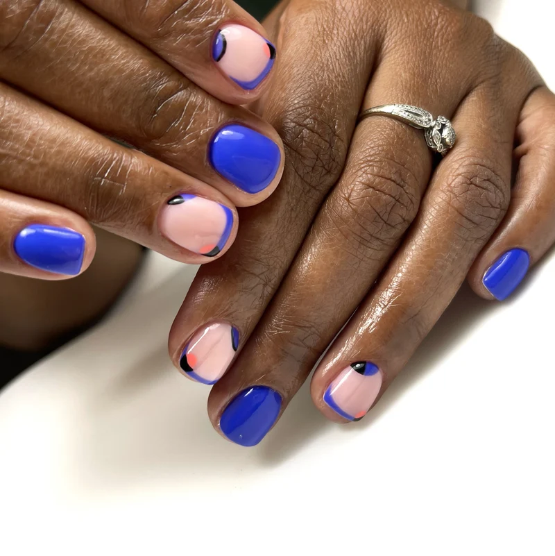 Haruyama Blue gel nail polish 207