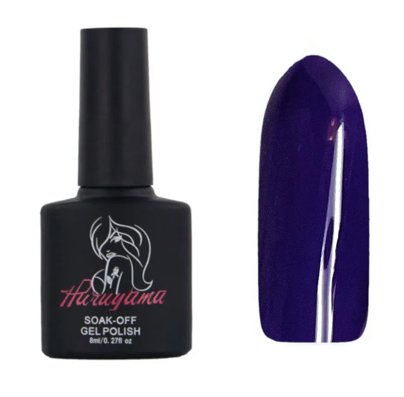 Haruyama Translucent blue glass gel nail polish AE13