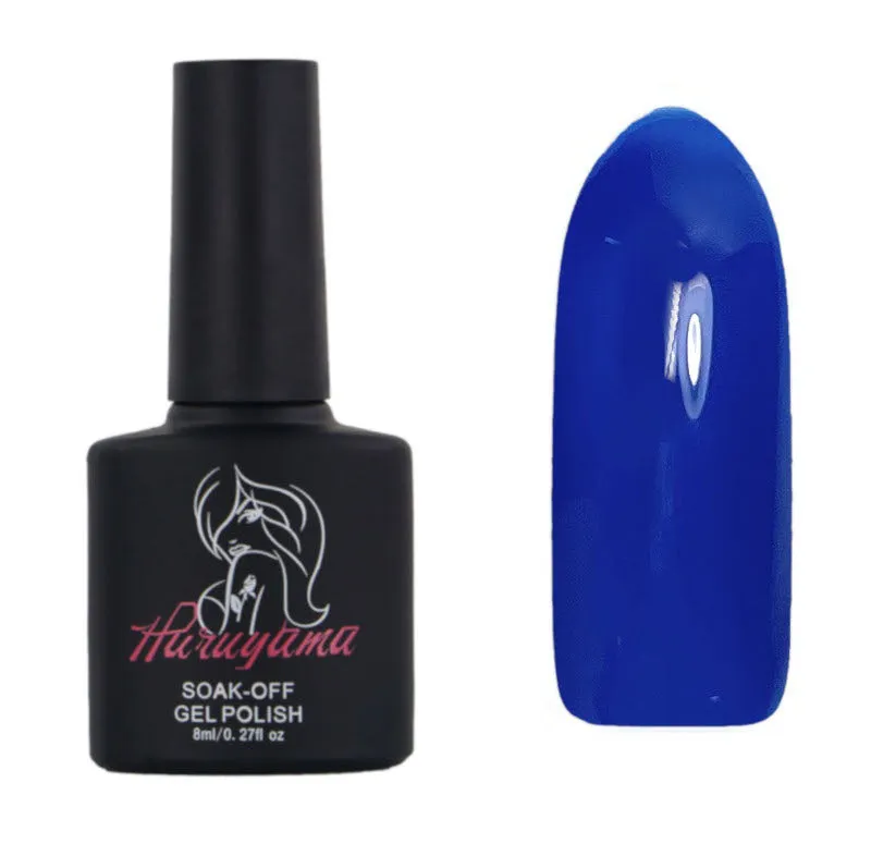 Haruyama Translucent blue glass gel nail polish AE08