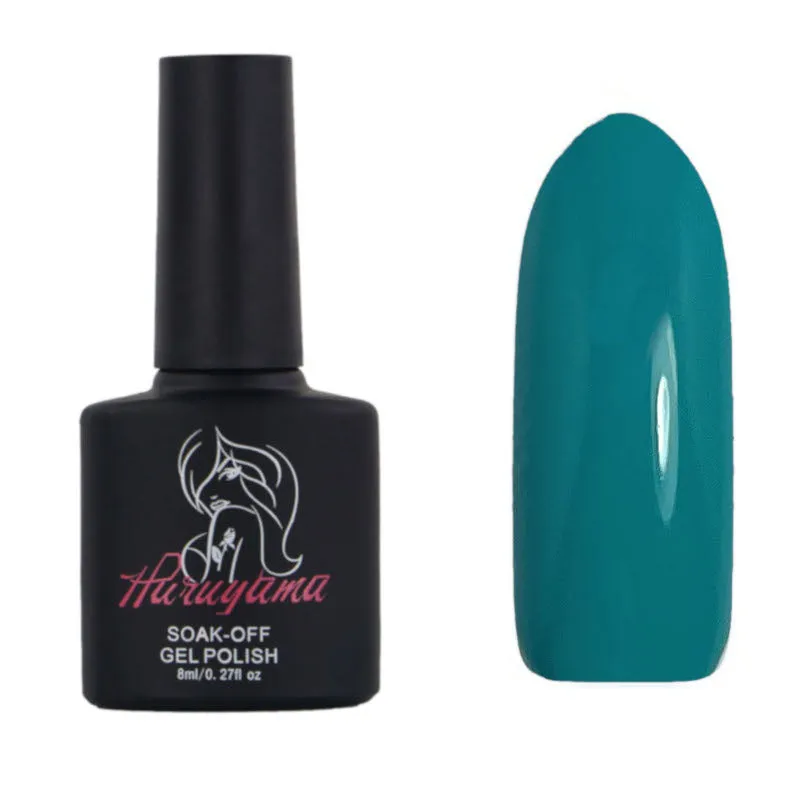 Haruyama Blue green gel nail polish 010