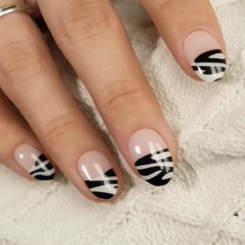 FRENCH ZEBRA - Gel Nail Strip (Gel Wraps) MoYou London