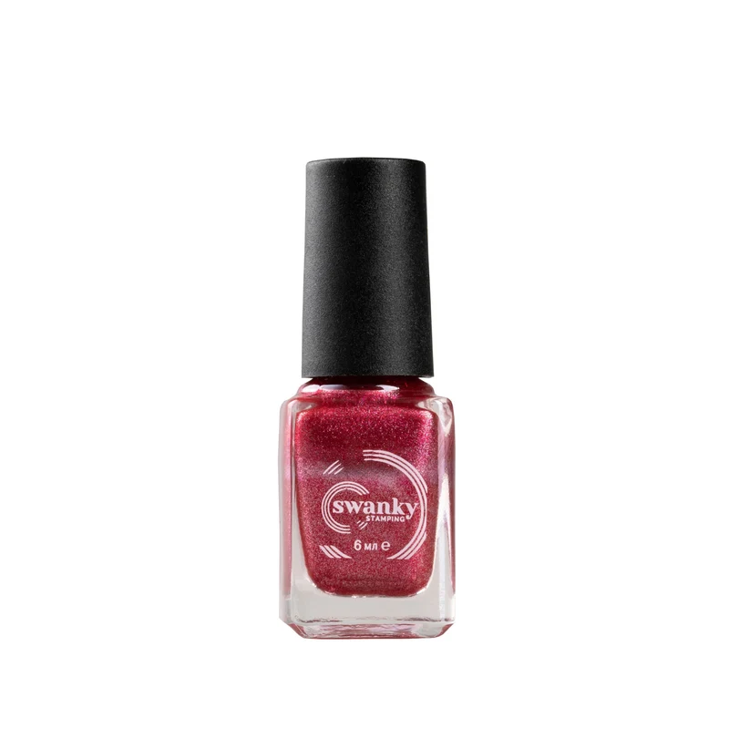 Swanky Stamping polish, metallic red M122
