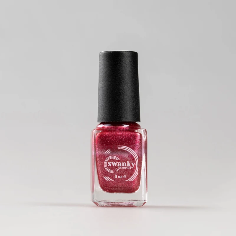 Swanky Stamping polish, metallic red M122