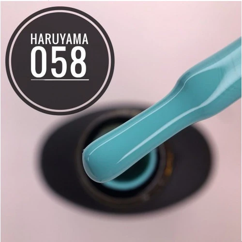 Haruyama Blue gel nail polish 058