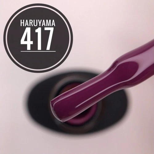 Haruyama Purple eggplant color gel nail polish 417