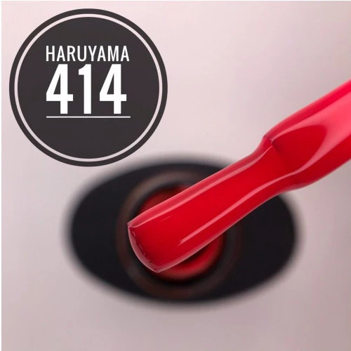 Haruyama Red gel nail polish 414
