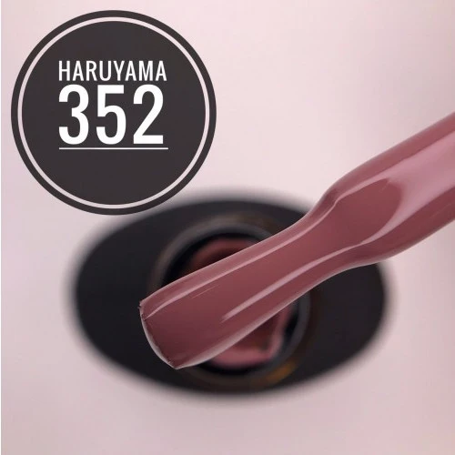 Haruyama Red gel nail polish 352