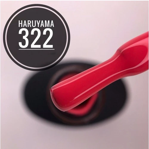 Haruyama Red gel nail polish 322