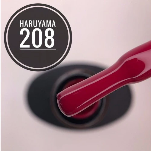 Haruyama Red gel nail polish 208