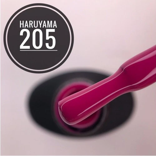 Haruyama Red gel nail polish 205