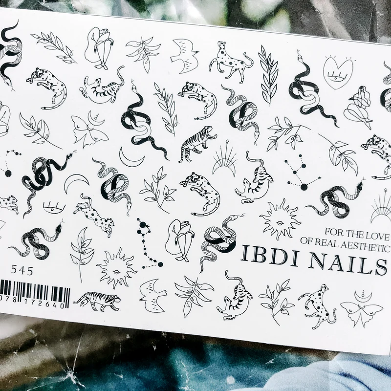 IBDI Animal nail decals / sliders #545