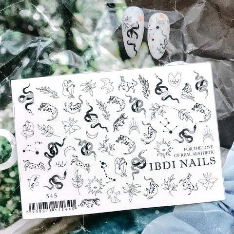 IBDI Animal nail decals / sliders #545