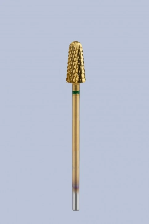 Fräseraufsatz Hartmetall titanbeschichtet (gold) mittel und grob
