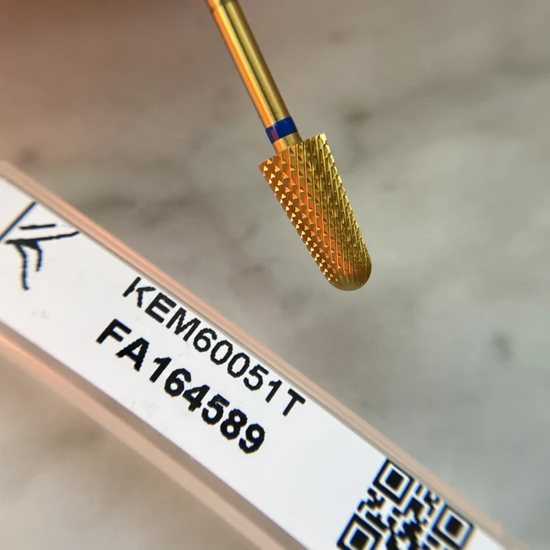 Fräseraufsatz Hartmetall titanbeschichtet (gold) mittel und grob