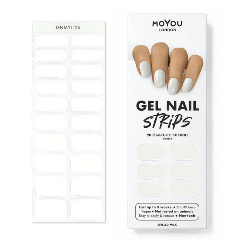 SPILLED MILK - Gel Nail Strip (Gel Wraps) MoYou London