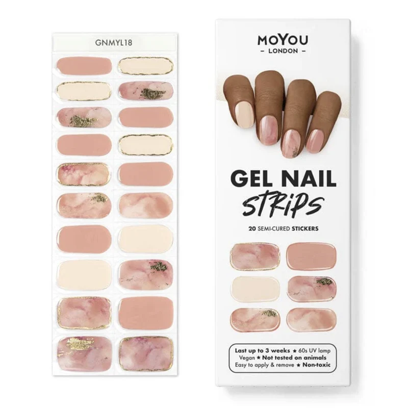 LOST MARBLES - Gel Nail Strip (Gel Wraps) MoYou London