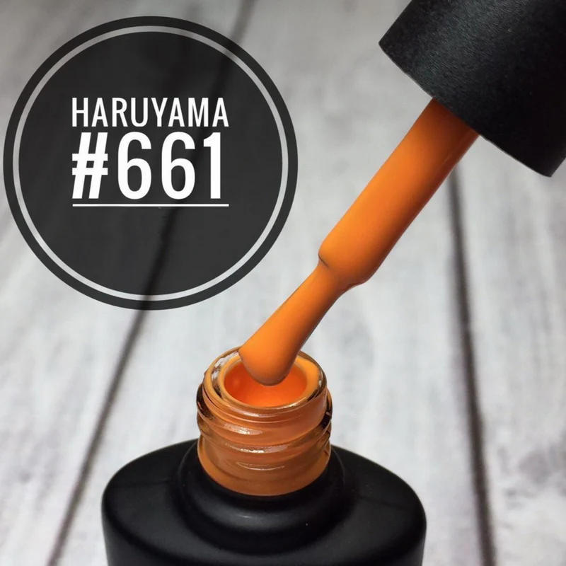 Haruyama Orange gel nail polish 661