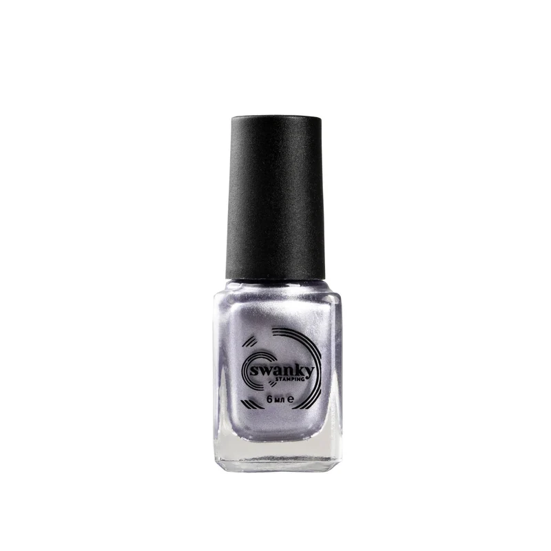 Swanky Stamping polish, metallic blue grey M120