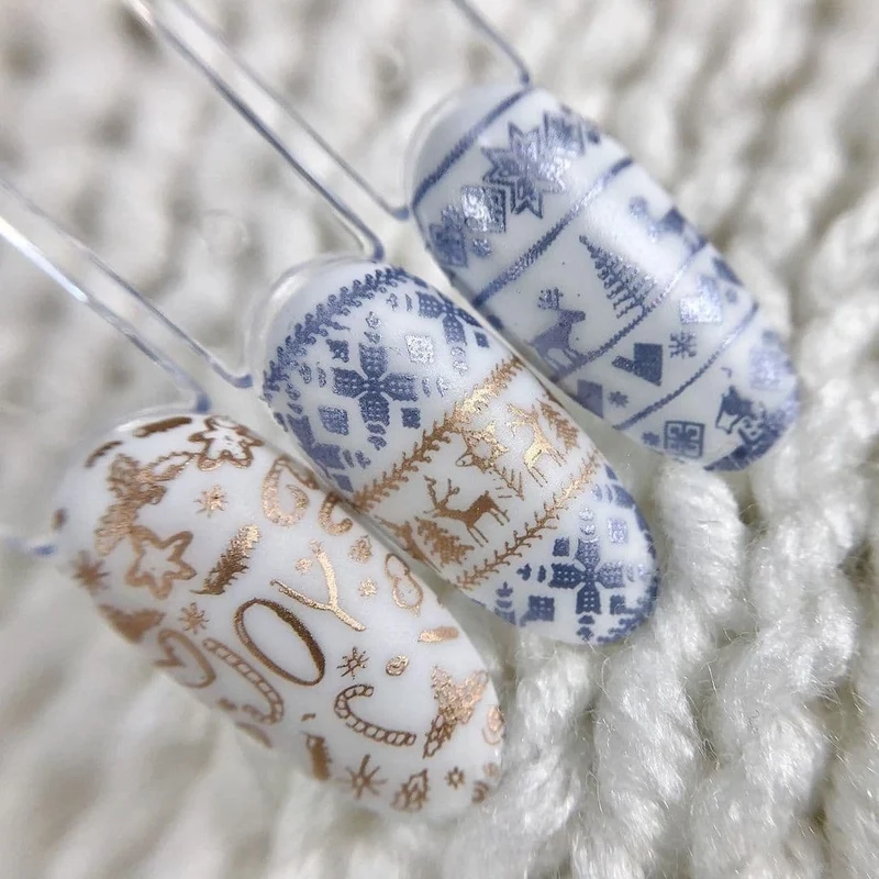 Swanky Stamping polish, metallic blue grey M120