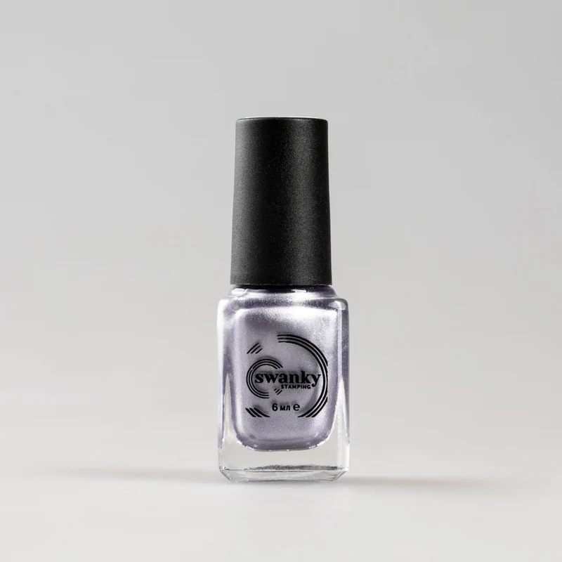 Swanky Stamping polish, metallic blue grey M120