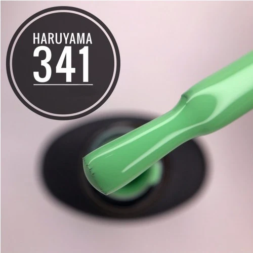 Haruyama Green gel nail polish 341