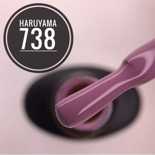 Haruyama Smokey Pink gel nail polish 738