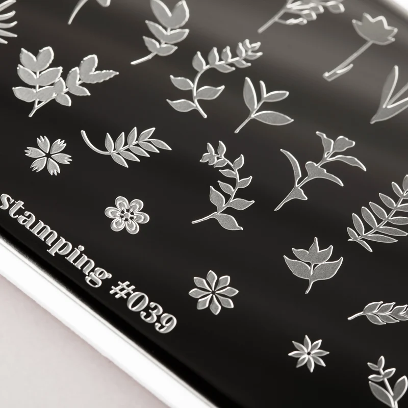 Swanky Stamping leaf nail stamping plates 039