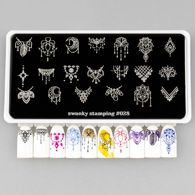 Swanky Stamping pattern nail stamping plates 028
