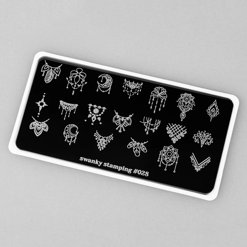 Swanky Stamping pattern nail stamping plates 028