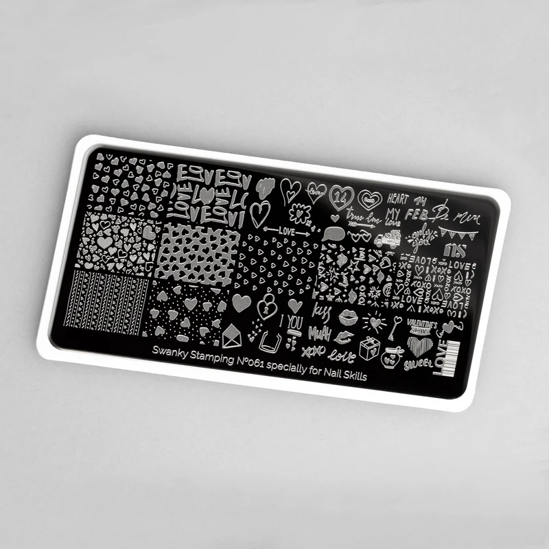 Swanky Stamping Valentines Day nail stamping plates 061