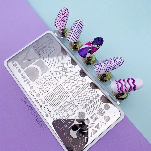 Swanky Stamping pattern nail stamping plates 055
