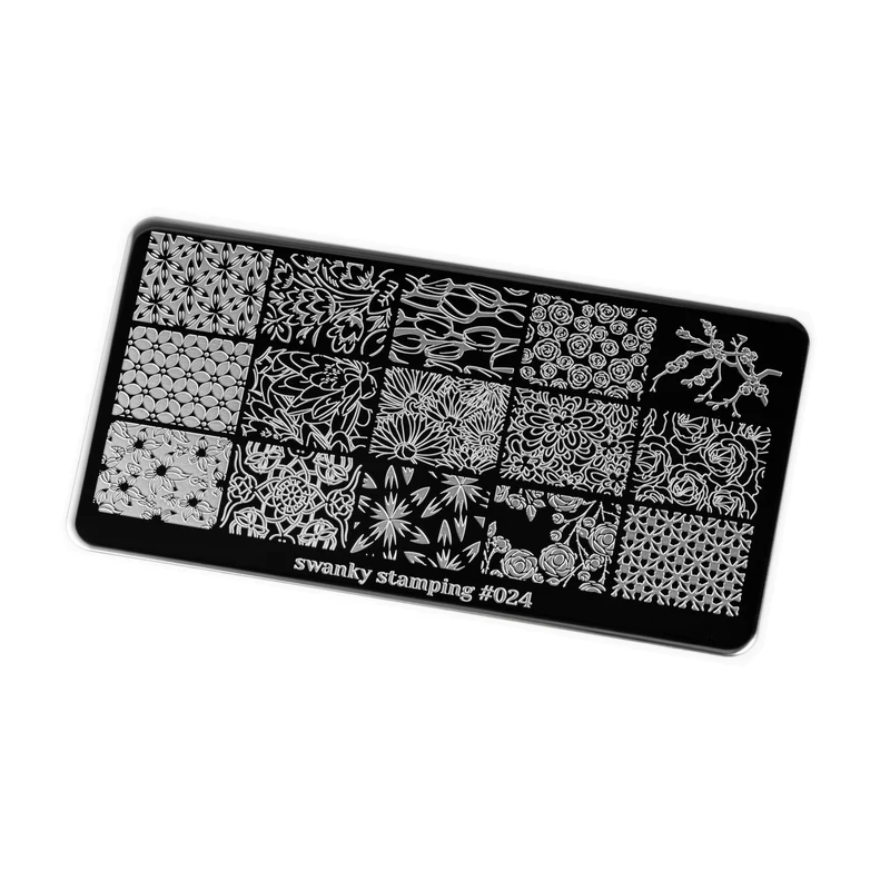 Swanky Stamping pattern nail stamping plates 024