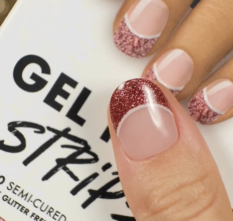 CHAMPAGNE TIPS - Gel Nail Strip (Gel Wraps) MoYou London