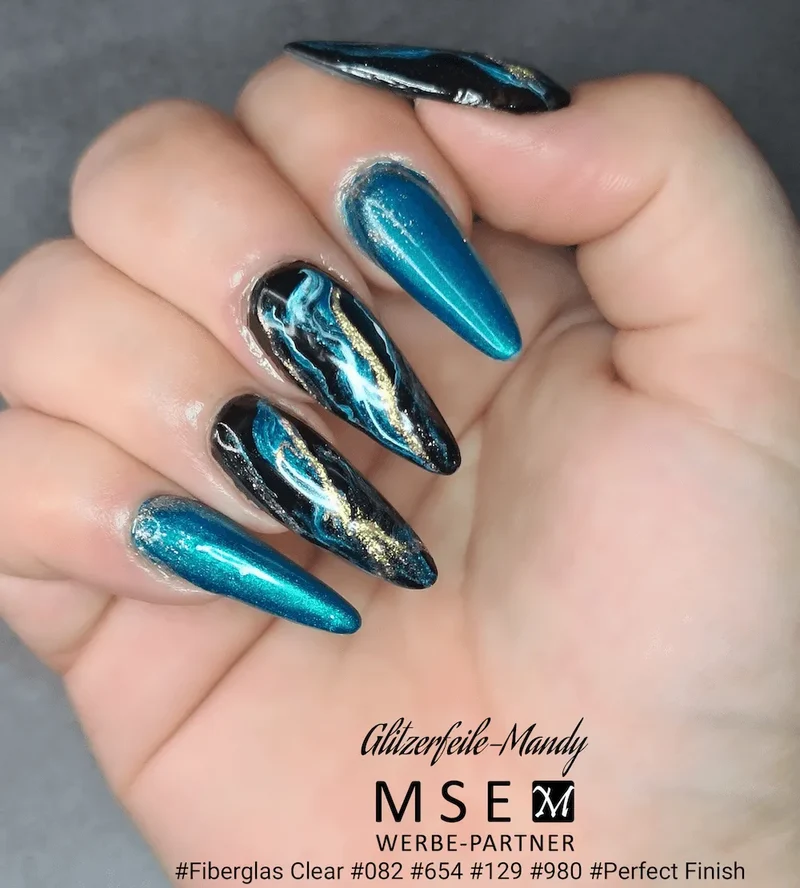 #654 Premium-EFFEKT Color Gel 5ml Blaugrün