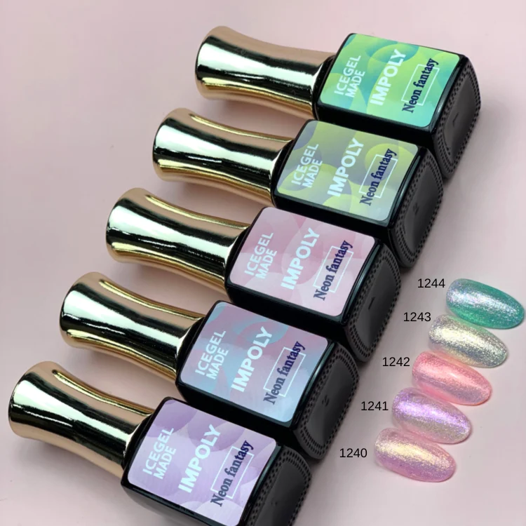 ICEGEL Neon Fantasy gel polish 1240-1244