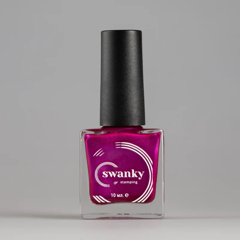 Swanky Stamping polish, metallic purple Met10
