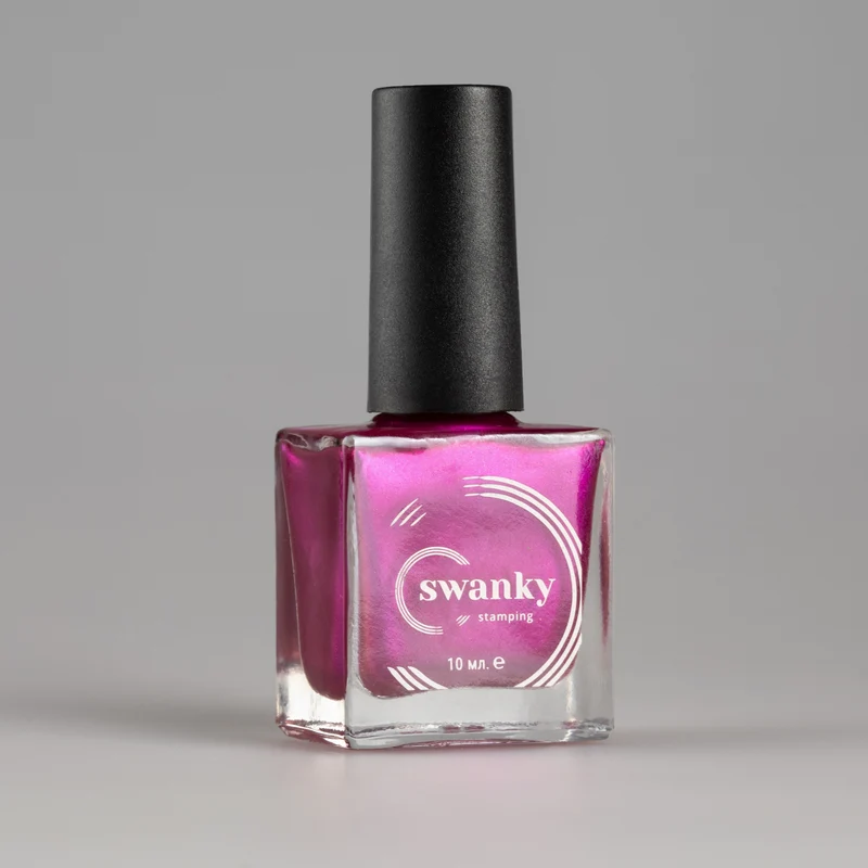 Swanky Stamping polish, metallic purple Met10