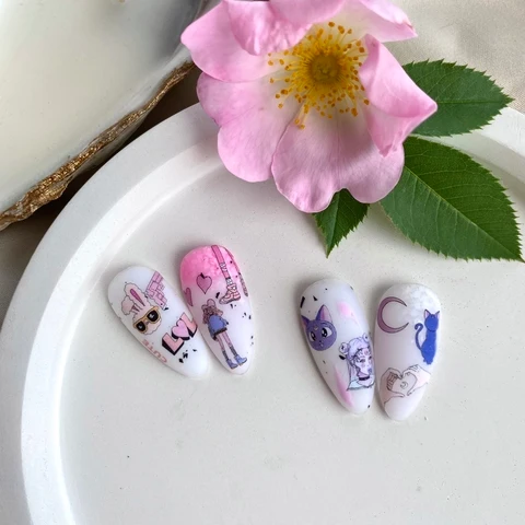 IBDI Cartoon nail decals / sliders #Colorful 104