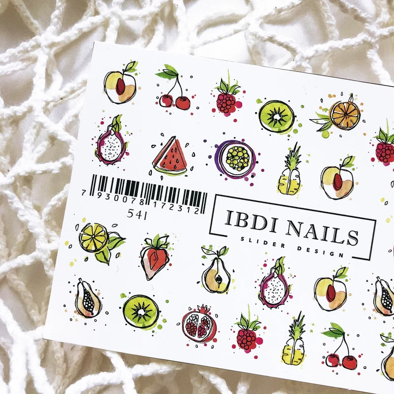 IBDI Fruit nail decals / sliders #541