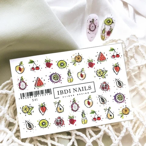 IBDI Fruit nail decals / sliders #541