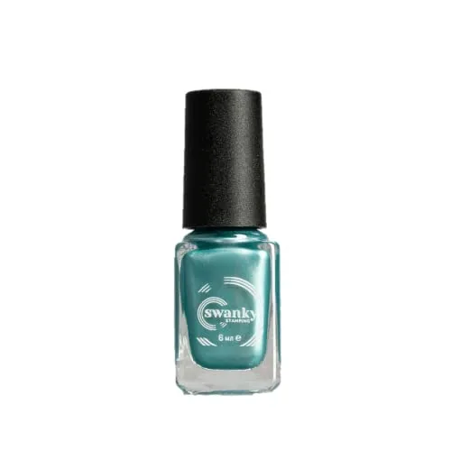 Swanky Stamping polish, metallic green M114