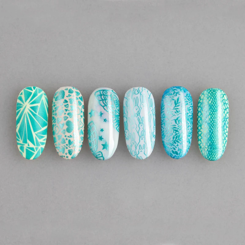 Swanky Stamping polish, metallic green M114