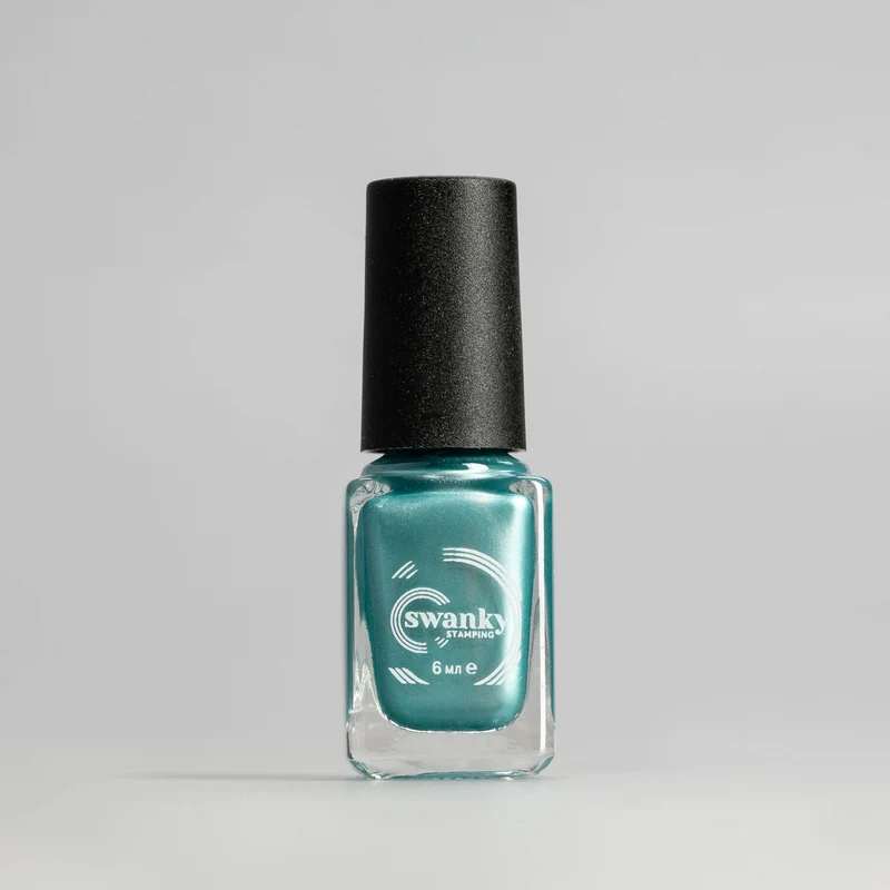 Swanky Stamping polish, metallic green M114
